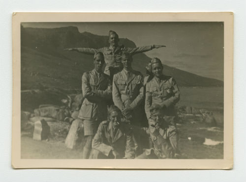 AFS volunteers posing on the Cape Drive in South Africa. Recto