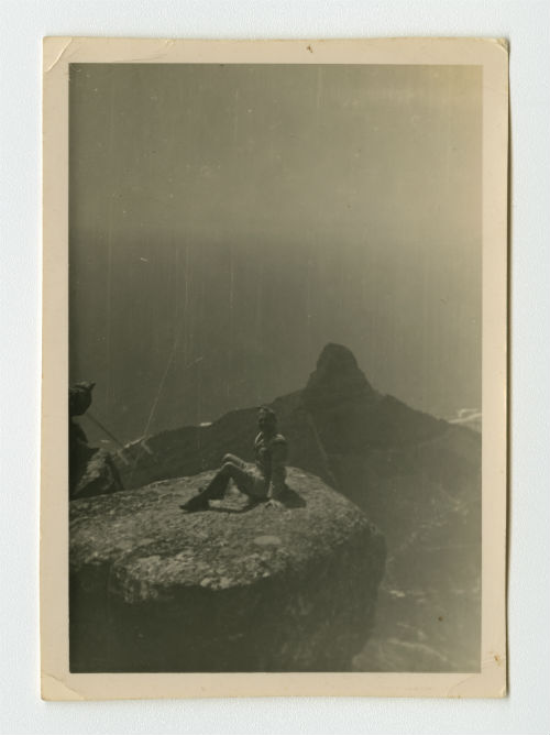 Wayne "Mac" McMeekan on the top of Table Mountain in Cape Town, South Africa. Recto