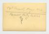A farwelll party in Zahleh, Lebanon (Captain Carswell and Major Kirk). Verso