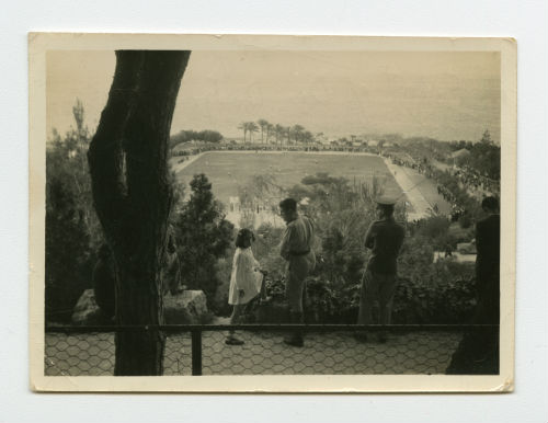 In front of Dr. Dodge's house in Beirut, Lebanon. Recto