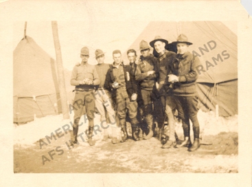 Robert Newman Slawson and friends in France.