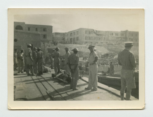 Evacuating Tobruk, Libya. Recto