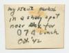 Arthur Howe, Jr. on his lorry in a shady spot near Alexandria, Egypt. Verso