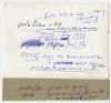 Lester Collins and Arthur Howe, Jr. by an AFS staff car in Tunisia. Verso