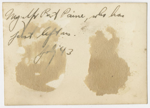 Arthur Howe, Jr. and Bertram "Bert" Payne in Tripoli, Libya. Verso