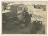 Painting an ambulance for Italy. Recto