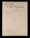 Tents at 21 rue Raynouard (with label). Verso.