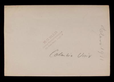 American Field Service ambulance 16. Verso.