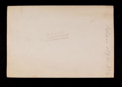 American Field Service ambulance. Verso.