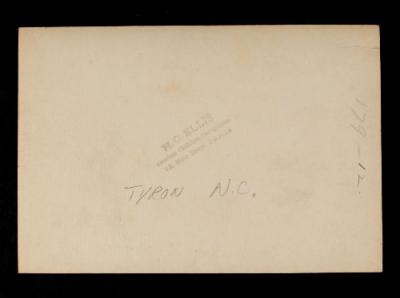 American Field Service ambulance 179 with driver. Verso.