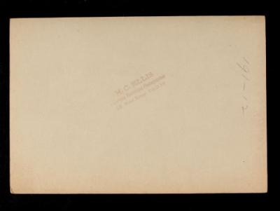American Field Service ambulance 191 with driver. Verso.