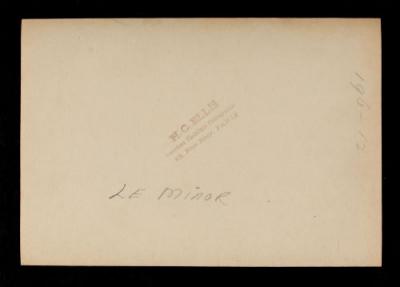 American Field Service ambulance 196 with driver. Verso.