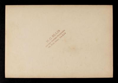 American Field Service ambulance 894 with driver. Verso.