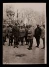 A. Piatt Andrew standing with French General Ragueneau in the courtyard of the château in Muizon