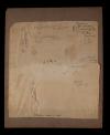(Top) Animal convoy in the snow in Alsace (Bottom) Alsatian woods in winter.  Verso.